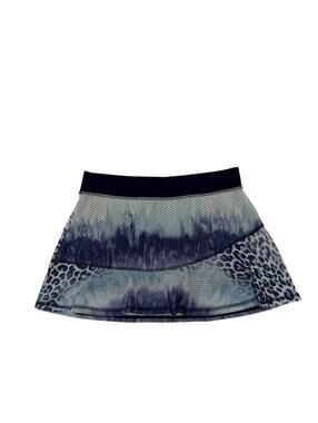 Sofibella Blue Ombre Leopard Printed Tennis Pickleball 13" UV Skort Size S